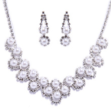 Urged sets chain bride rhinestone necklace the bride necklace set marriage accessories the bride accessories 075