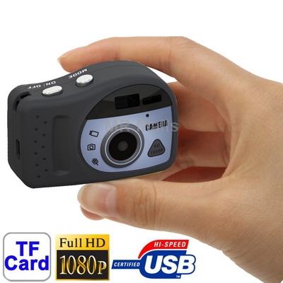T7000 Black 1080P Mini Digital Camera Mini DV 3 0 Mega Pixels Support TF Card