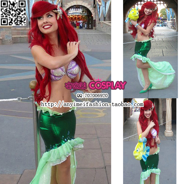 Princess ariel halloween costume for adults