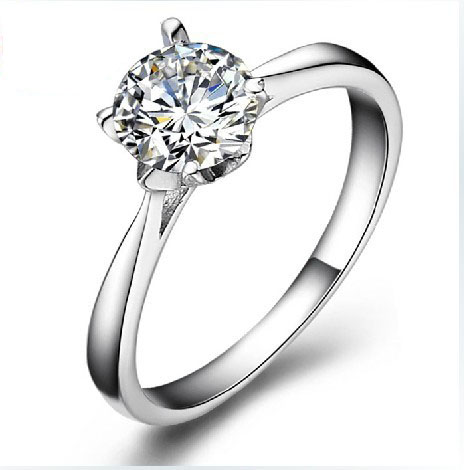 christmas passion honey 100 Real Pure 925 Sterling Silver Elegant Bride Wedding Ring female dia mond
