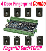 Free Ship 4 Door 2 Way Door Access Controller Panel Board 4 Door Lock System with