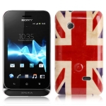 Mobile Phone Accessories Retro UK Flag Pattern Plastic Adventure Time Phone Celular Case for Sony Xperia