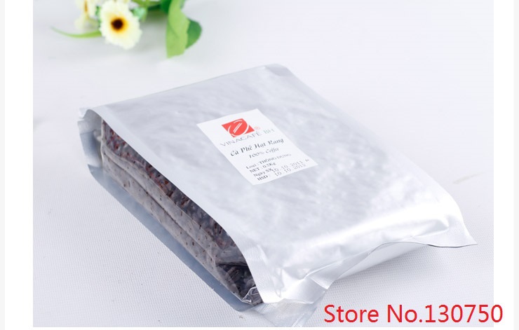 Free shipping 500g High quality Vietnam Coffee Beans Baking Charcoal Roasted Original Green Food Slimming Coffee