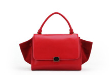 Designer Fashion 2013 Trapeze Big Ear Smiley Swing Women Celebrity Leather Hand Bag Handbag