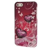 Heart Pattern Plastic Case for iPhone 5