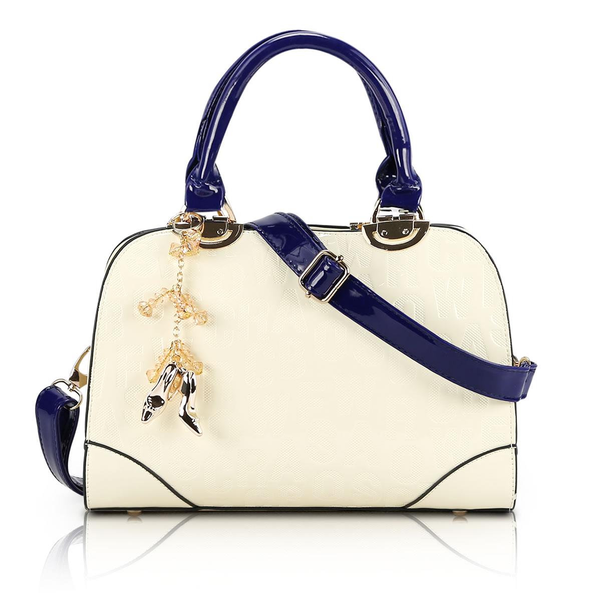 Japanned leather color block women s bags 2013 women s handbag shoulder bag handbag female autumn