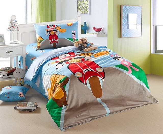 Boy-Bedding-Sets-Kids-Bed-motorcycle-bedding-set-Bedspreads-bedroom ...