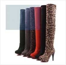 Stretch velvet high-heeled boots jackboot waterproof folding boots women boots sexy pole dance