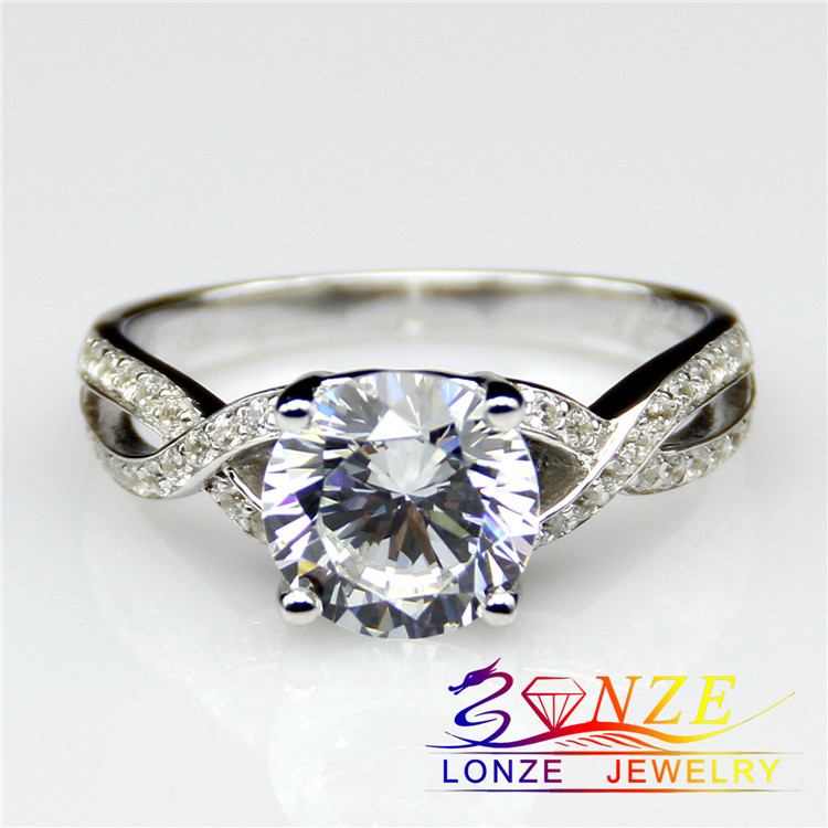 Carat-Diamond-Twist-Pave-Engagement-Ring-NSCD-Synthetic-Diamond-Ring ...