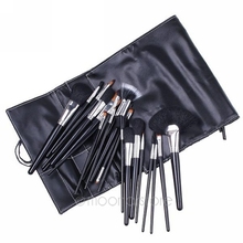 24 Pcs Professional Make Up Makeup Cosmetic Brush Set with Black Leather Case Y50 HM372 M5