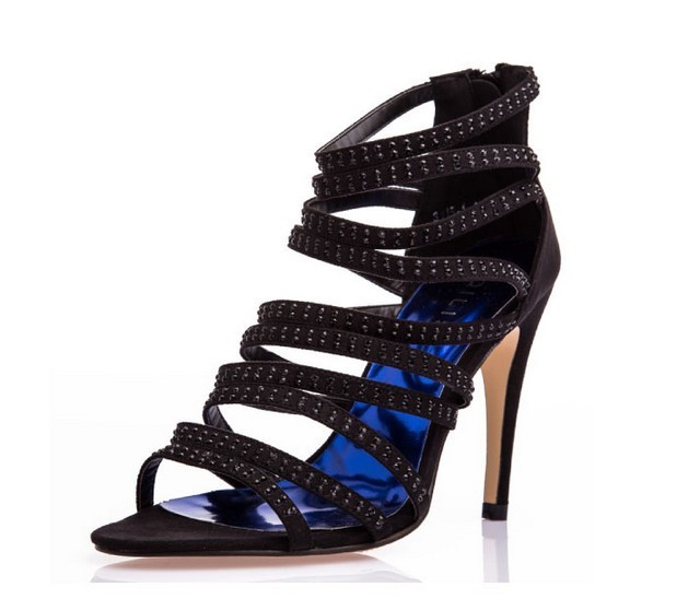 2014 rhinestone sexy female shoes high heeled shoes thin heels shoes women s sandals female