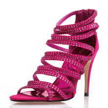 2014 rhinestone sexy female shoes high heeled shoes thin heels shoes women s sandals female