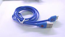 1M Micro B USB 3 0 Cables Smile Face LED Flat USB Sync Charger Cables for