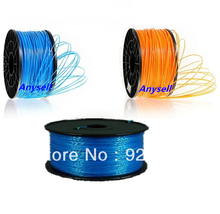Multiple colors 1.75mm/3.0mm ABS Filament with Spool 1kg plastic Rubber Consumables for 3D Printer MakerBot, RepRap and UP