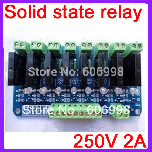 2pcs lot Solid State Relay Module With Fuse 250V 2A 8 Channel
