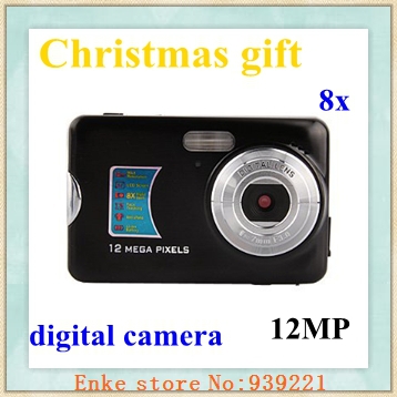 Christmas gift cheap new optical zoom digital camera with 12Megapixel and 8X optical zoom 3pcs