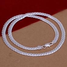 Newest Fashion Statement Necklaces Snake Chain Silver Mens Necklace Free Shipping SPCN130
