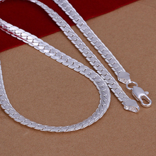 Statement Necklaces Snake Chain 925 Silver Mens Necklace Fashion Men Sterling Silver 5MM Chains Jewelry Christmas