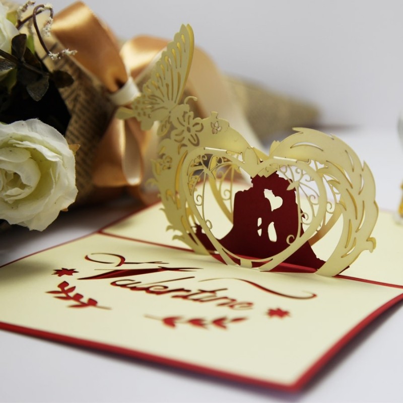 Paper Valentine Cards Promotion-Online Shopping for Promotional ...