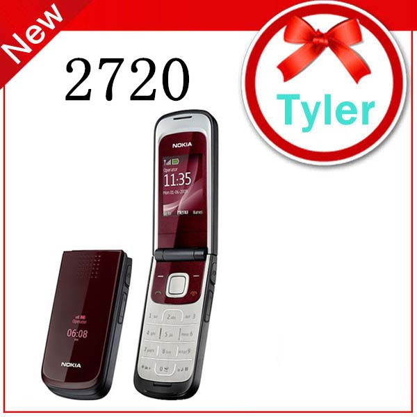Original 2720 Unlocked Nokia 2720 mobile phone Bluetooth FM Radio Free shipping
