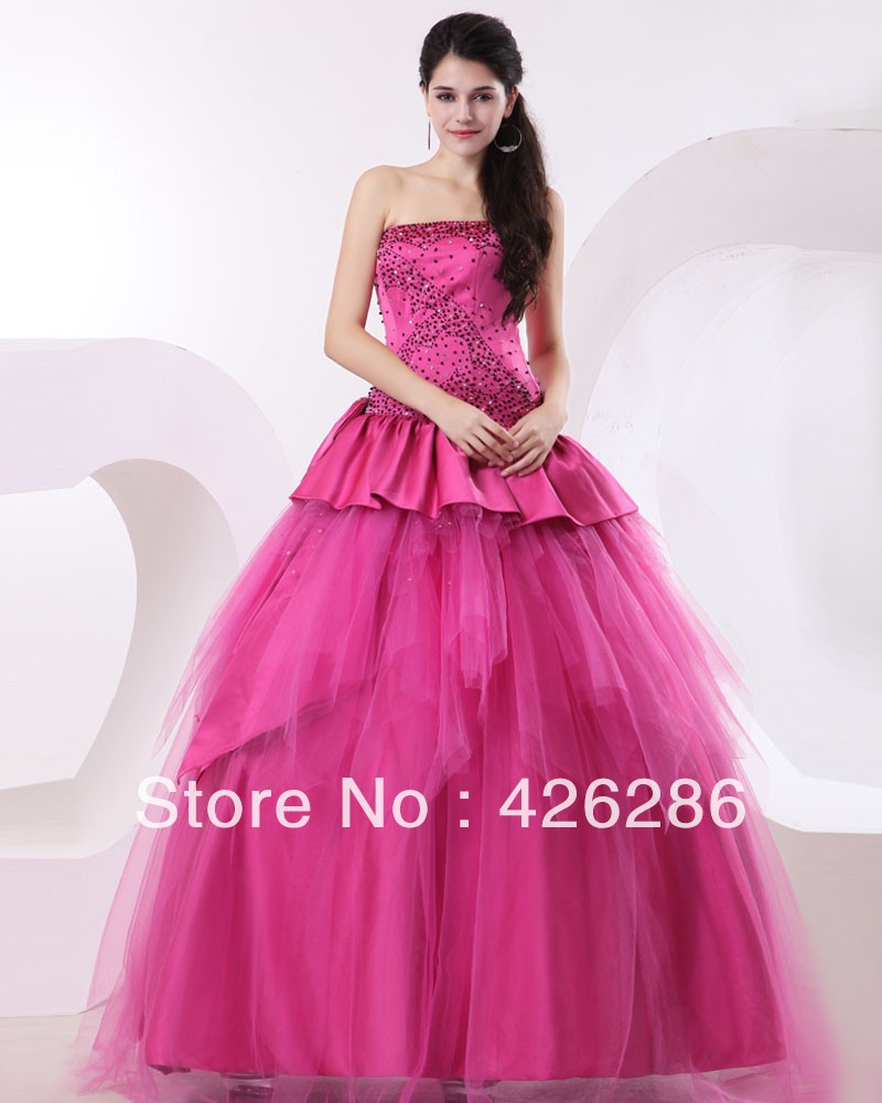 2013 New Elegant A Line Beading Quinceanera Dresses Red Lace Up Back Dress Quinceanera Size Custom
