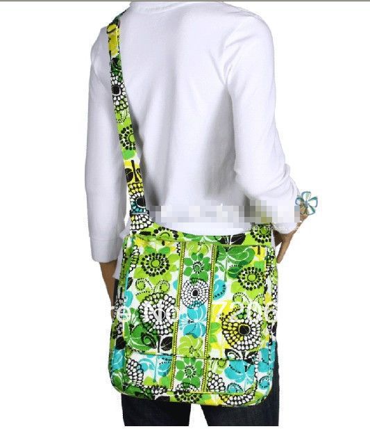 Wholesale Free EMS shipping Messenger Bags Vera Bradley print Pastoral ...