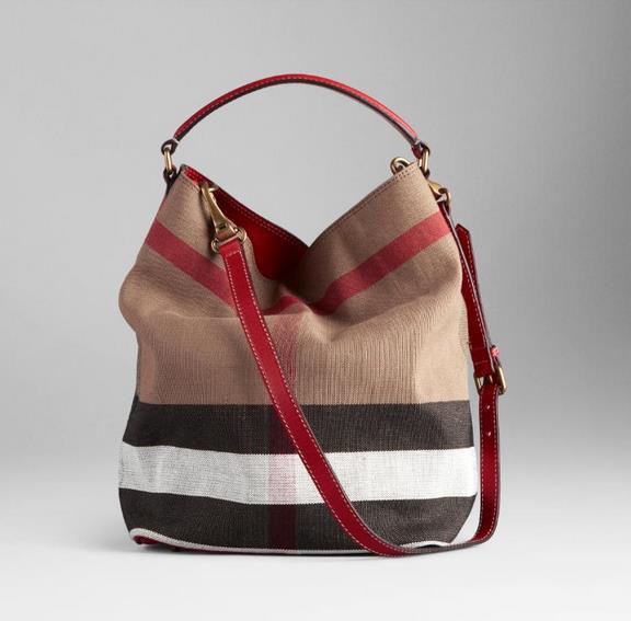 2014 latest medium HOBO plaid canvas bag shoulder portable fashion handbags wild