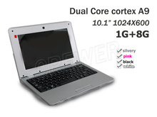 New 10 inch VIA8880 1G 8G 1.5GHZ  1024X600  Android 4.2  Laptop  Russian and English Keyboard Available 4 Color  Free SG Post