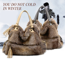 Luxury Fur Designer Style HANDBAG Shoulder Bag Hobo Purse