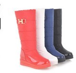 AISIMI Hot sale 2014 new sexy ladies fashion flats down warm plush snow boots winter half