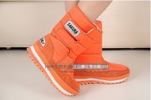 2014 Popular Snow Boots For Women Flat Heel 7 Colors Plus Size Winter Boots Plush Inside