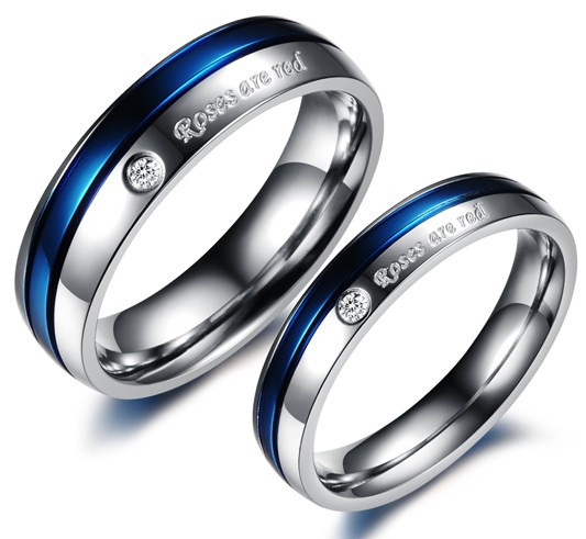 Blue-Engagement-Rings-For-Men-And-Women-His-And-Hers-Promise-Ring-Sets ...