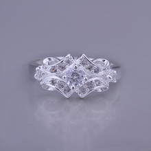 Wholesale Jewellery Mix Lots 925 Sterling Silver Rings for Women High Quality Synthetic Diamond Jewelry Finger