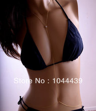 Hot 2013 New Free shipping Newest Fashion Gold Sexy Body Chain Body Jewelry