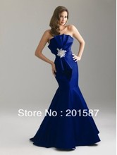 Slim fishtail gown wedding dress long section of the bride wedding dress 2013 new evening dress toast