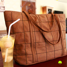 Big fashion bags nubuck leather women s handbag fashion bag shoulder bag faux chamois bag Leisure
