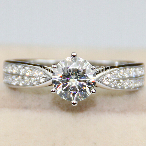 ... Ring 14K White Gold Platinum Plated Ring Engagement Ring For Women