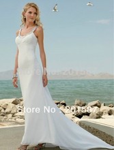2013 new waist chiffon wedding dress trailing wedding location