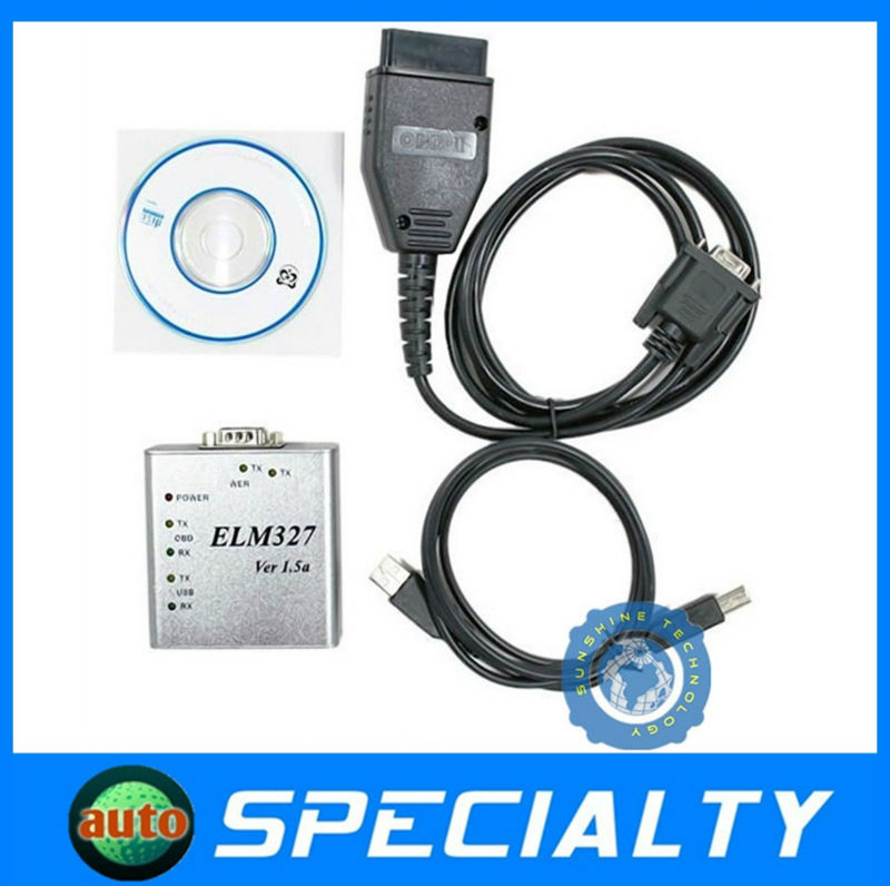 Super OBD2 ELM327 Metal Ver V1.5 Software OBD2 code reader ELM 327 USB ...