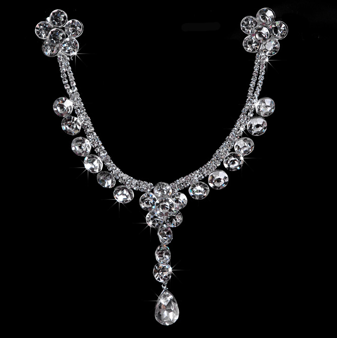 Free shipping The bride hair accessory marriage accessories chain ornaments hair accessory side knotted clip jewelry