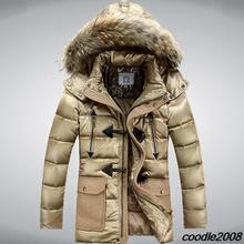winter dress casual dress autumn-summer natural fur coat Raccoon collars down jacket long thicken parka men winter jacket men