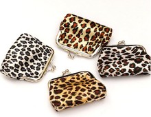 Free shipping the new fashion trend in female personality leopard zero purse key package miniature handbags