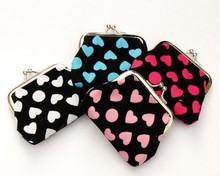 Free shipping the new female personality love dot in the spring of zero purse key package
