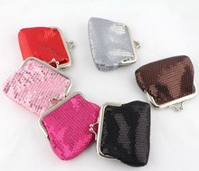 Free shipping the new female personality fashion small sequins zero wallet miniature handbags