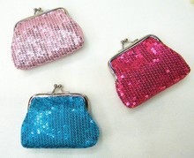 Free shipping the new female personality fashion small sequins zero wallet miniature handbags