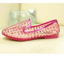 Transparent punk metal rivets 2013 T + new anti- anti- wolf stepped autumn hedgehog shoes flat shoes
