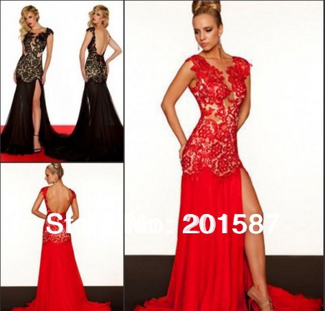 2013 New Red Black ivory wedding dress custom size 2 4 6 8 10 12 14