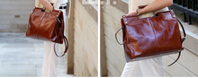 NEW ARRIVAL women s bag GENUINE LEATHER 2013 fashion totes graceful elegant versatile handbag FREE SHIPPING