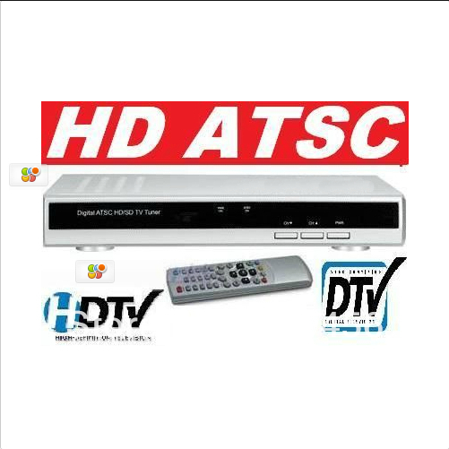 ATSC TUNER HD CONVERTER BOX STB DTV DIGITAL HDTV W..