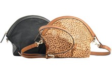Exquisite and fashion bag_women’s shoulder bag_GENUINE LEATHER_versatile handbag_leisure and cool leopard design_shell  shape